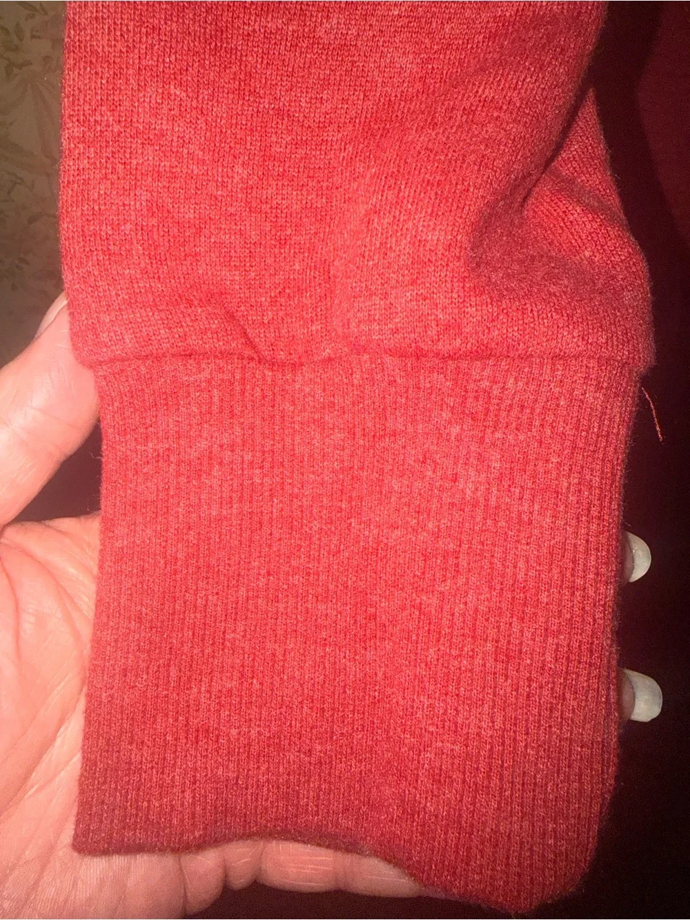 St. John's Bay Burgundy Crewneck Sweater with Side Buttons
